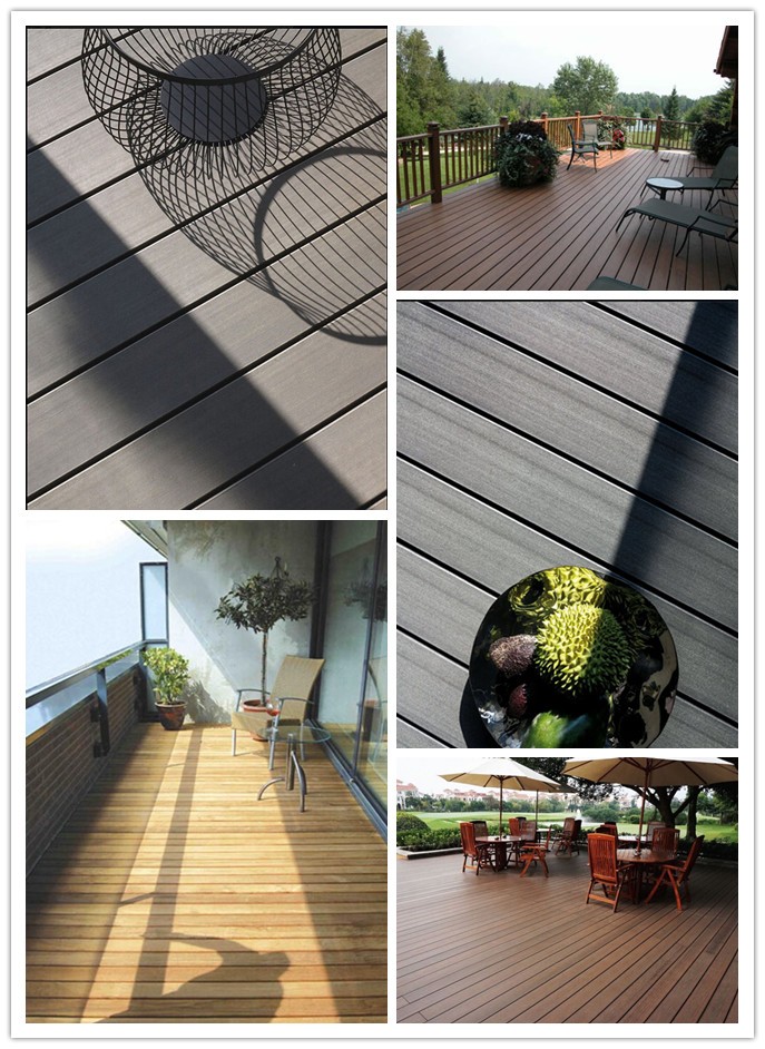 Low maintenance Outdoor decking Capped skirted WPC composite wood decking