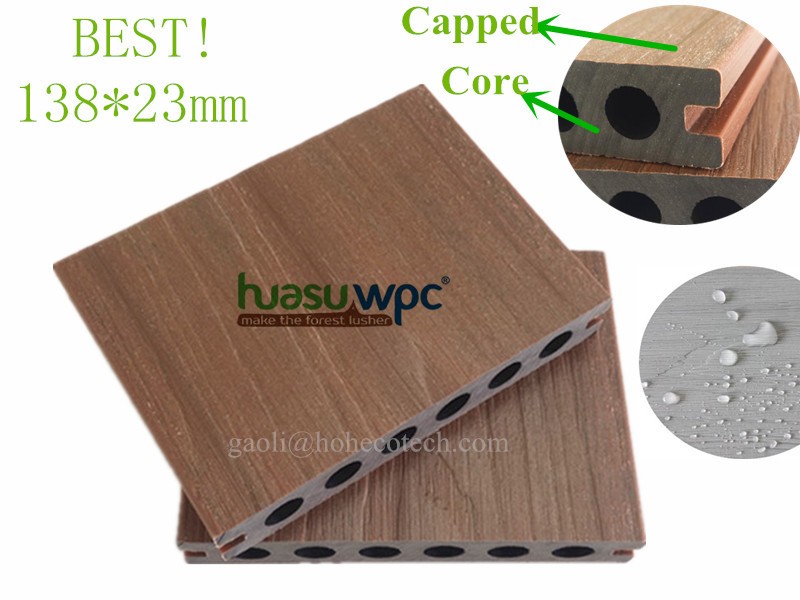 co-extrusion composite wood decking CAPPED WPC terrase