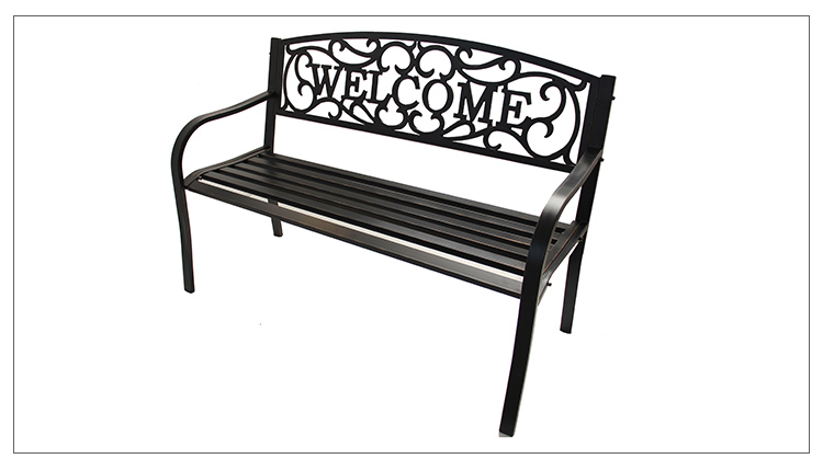 Promotion Outdoor Metal Welcome Bench cast iron