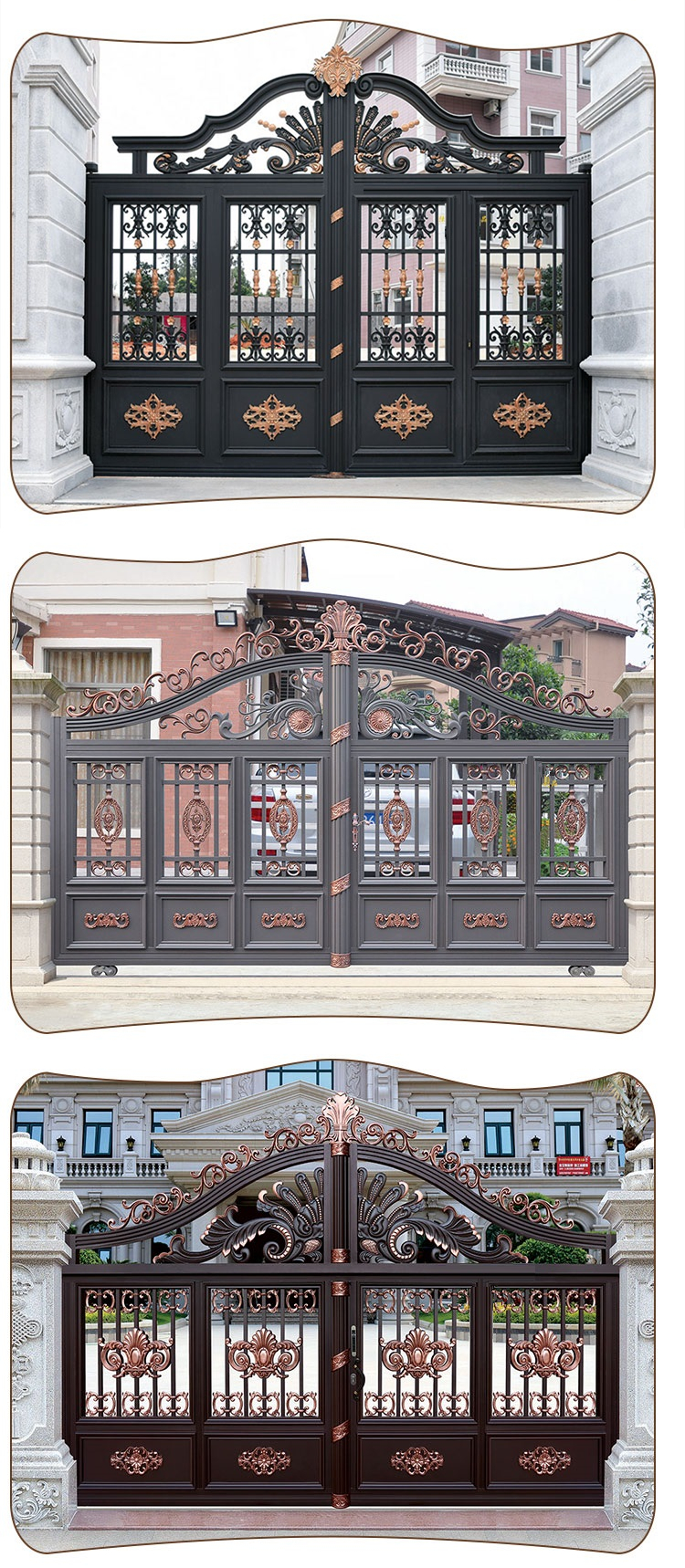 CBMMART high quality Aluminium gate customized house main gate designs