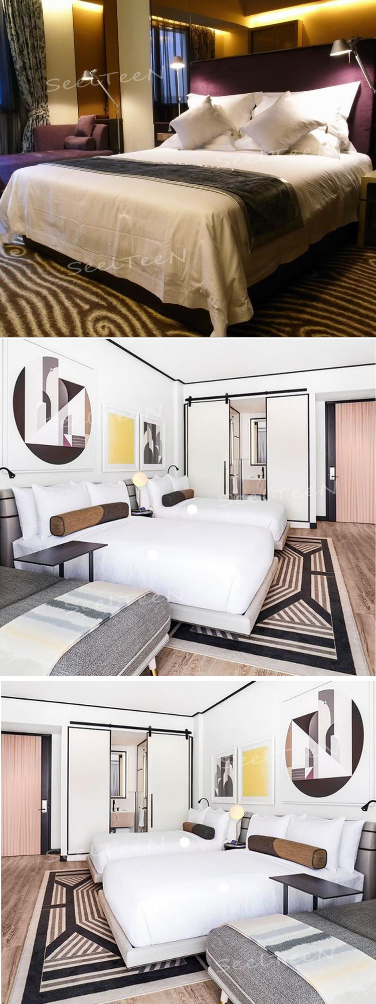 High quality hotel used modern bed room furniture bedroom set