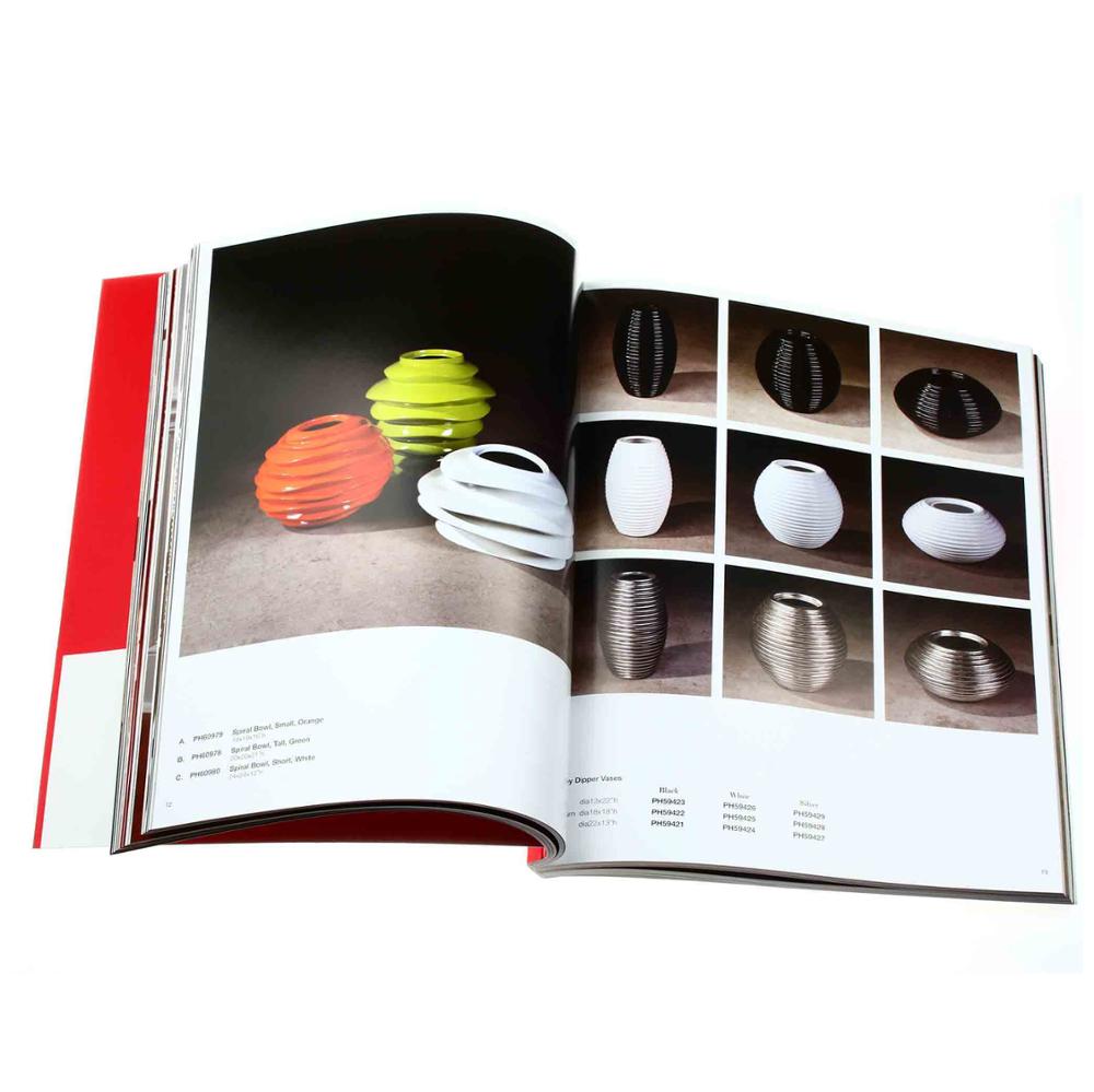 sample free well designed printed color catalog