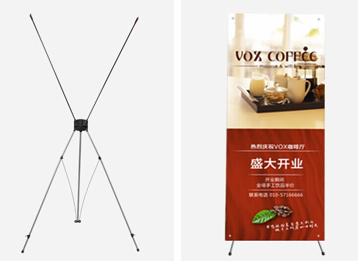 Adjustable X Stand Cheaper PVC Quick Setup X-Frame Banner Stand