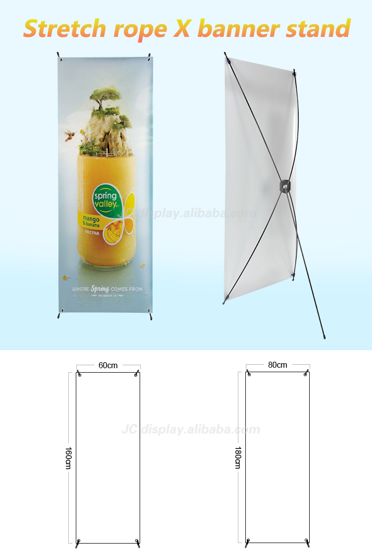 Cheap portable 60*160cm advertising promotion X banner stand