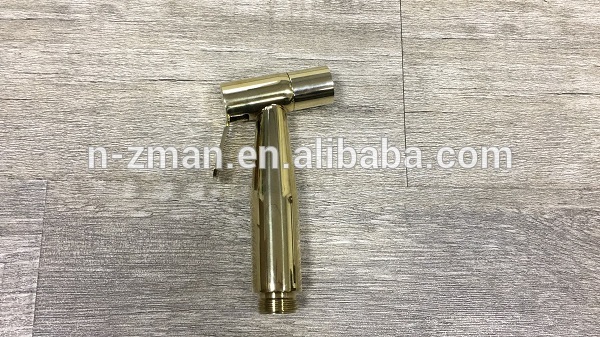 NZMAN Premium Metal Sprayer for toilet clean ,Golden Handheld Muslim Shower,Gold PVD Brass Shattaf Bidet Diaper Sprayer 014-G-P2