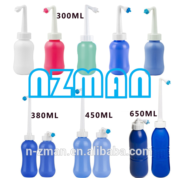 NZMAN Handheld Portable Travel Mini Bidet Easy to Use, Long Angled Nozzle for Personal Hygiene & Sanitary Care Toilet Shower 300