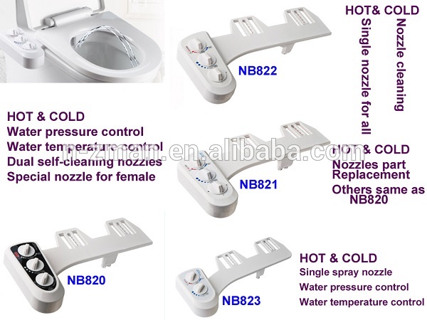 NZMAN NEW WC bidet, shower toilet for personal hygiene with cleaning function, self-cleaning Single nozzle hot cold water bidet