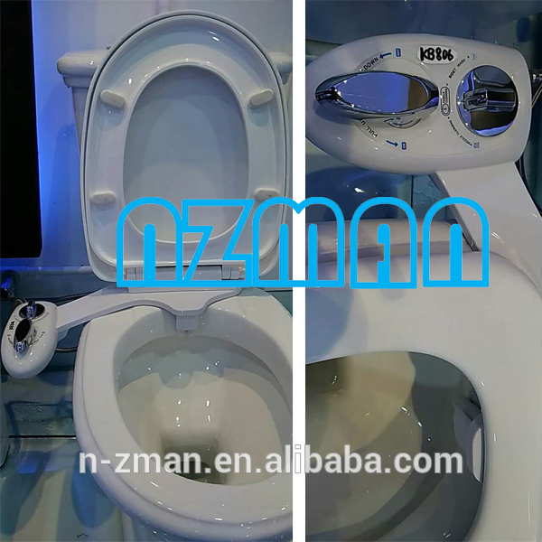 NZMAN Bidet toilet seat with with fresh water spray and self-cleaning double nozzle Non-electric Bidet #KB803