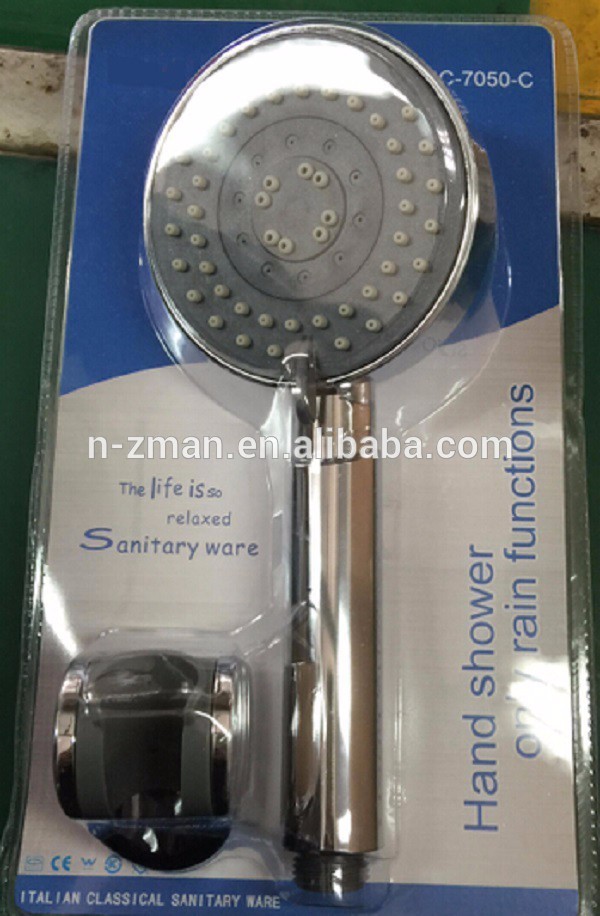 NZMAN Rainfall Shower Head / Handheld Shower Combo with Multi-setting Push Button Flow Control, Chrome #A12331