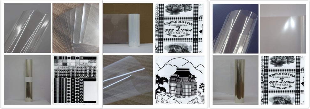 Eco-solvent Clear Waterproof Film for Positive and Negative Screen Custom t shirt Printing Films