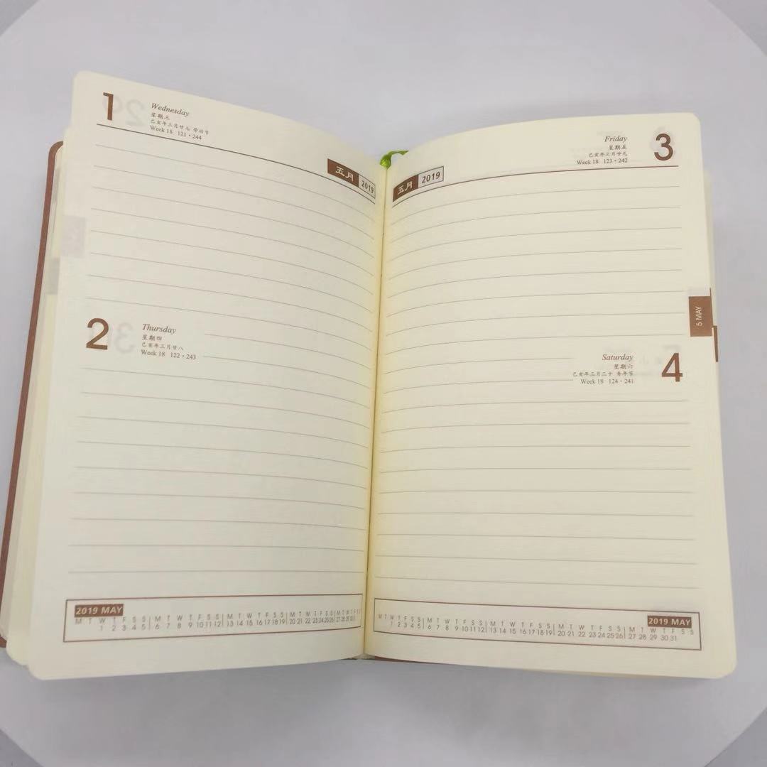oem hardcover a5  business organizer recycled eco friendly notebook