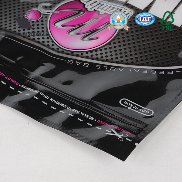 high quality Self-adhesive Customized plastic packaging bag with high quality