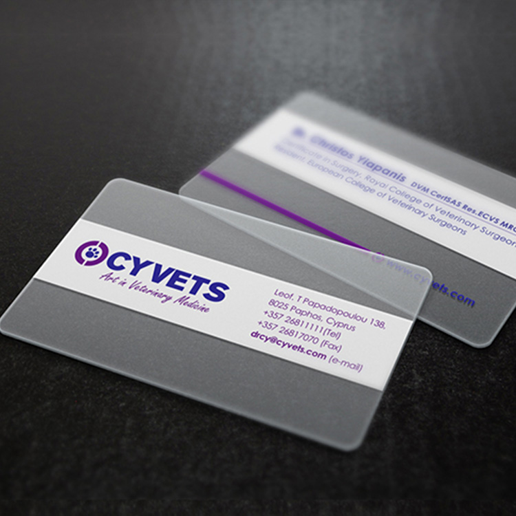 cheap transparent custom embossed spot uv business card printing