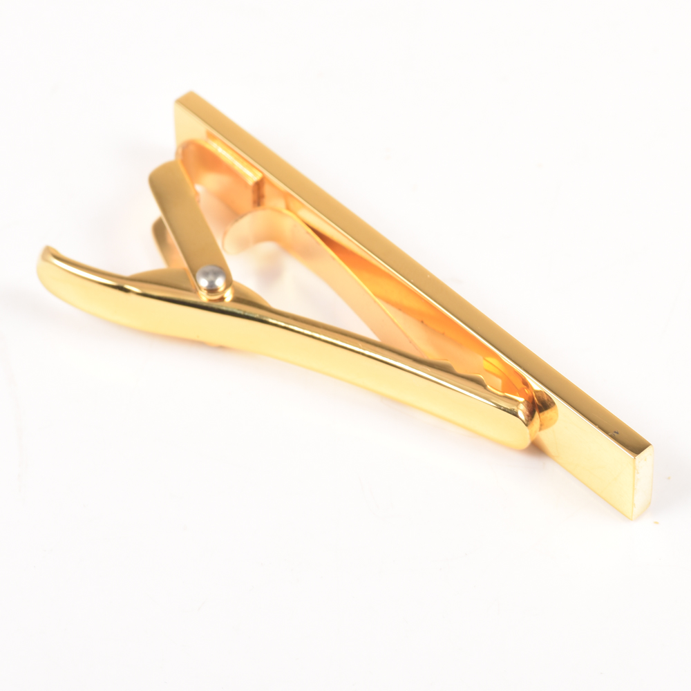 Wollet Wholesale Custom Gold Plated Cool Men 316L Stainless Steel Tie Clip
