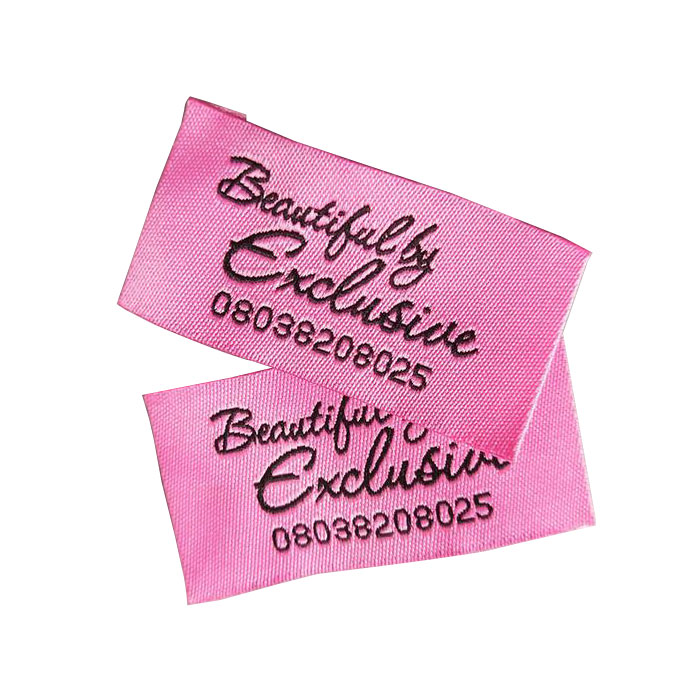 Customised label for clothes with custom logo