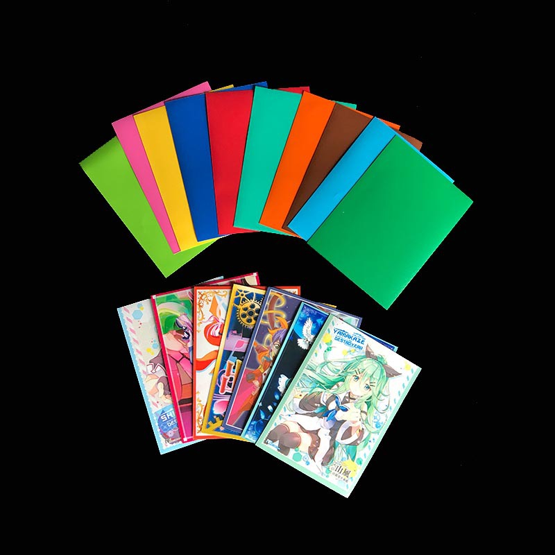 Customized printing Factory High Quality plastic game  protection Color Card Sleeve