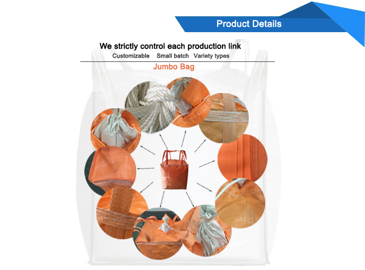 New construction waste skip bag/pp woven jumbo big bag with liner