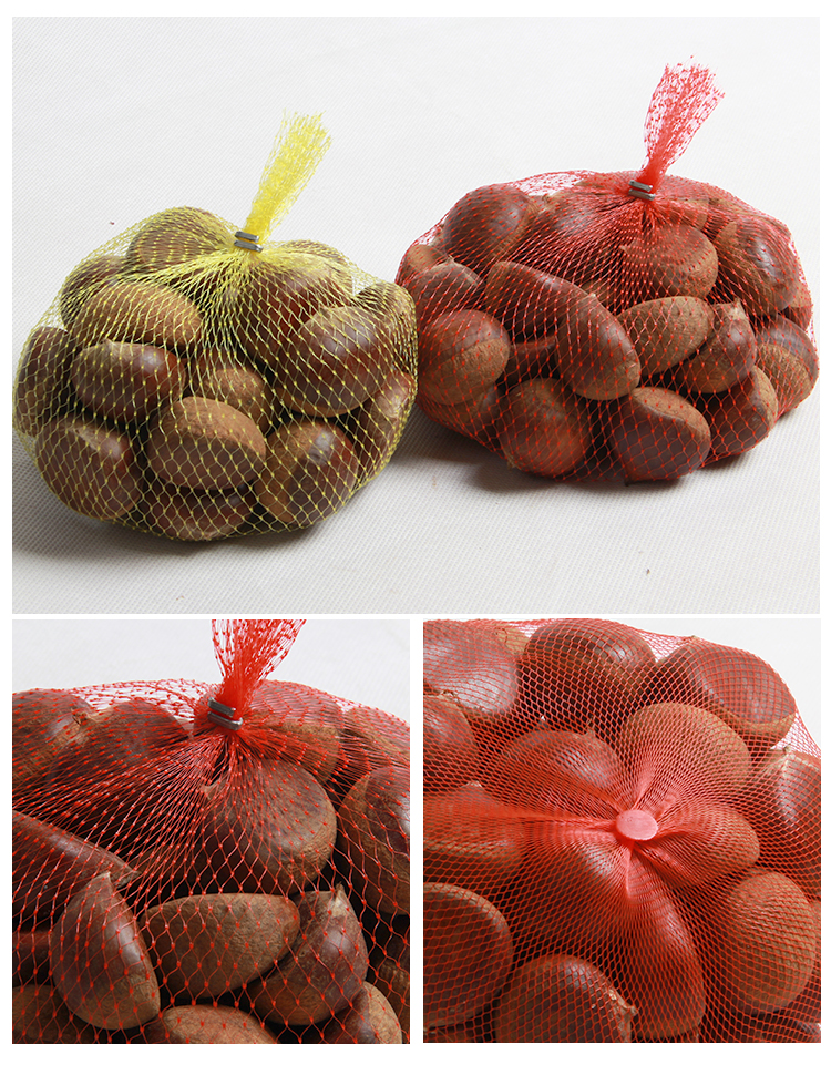Customized specifications mesh bags for packaging fruit and nuts