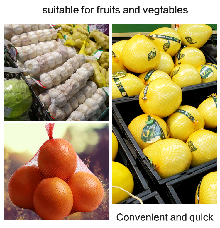 Customized specifications mesh bags for packaging fruit and nuts