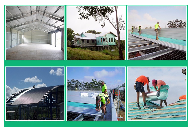 Australia Standard Green Woven Foil Coasting Roof Insulation