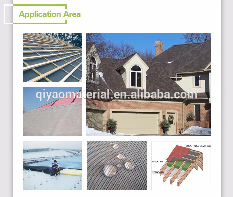 Building waterproof membrane synthetic roofing underlayment
