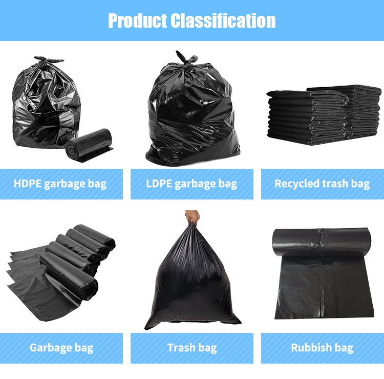 100% High quality cornstarch compostable plastic trash bag bolsas drawstring biodegradable for kitchen garbage bag