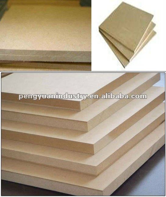 raw/plain MDF 12,15mm for decoration and furniture