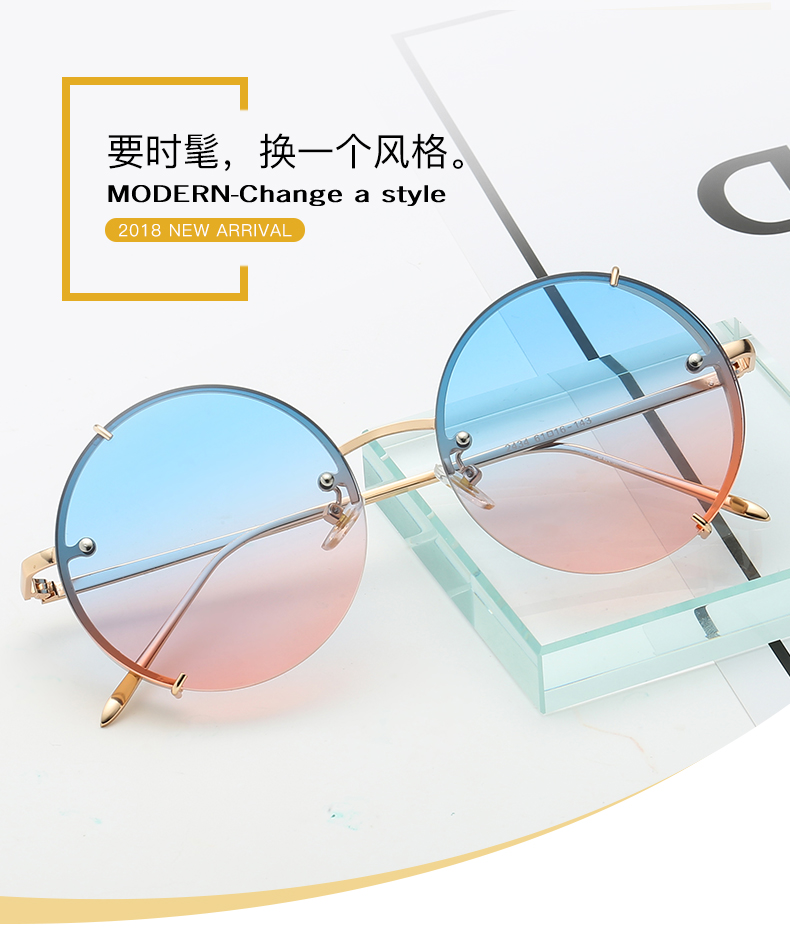 Safety material flat lens recyclable stainless cat.3 uv400 round retro sun glasses