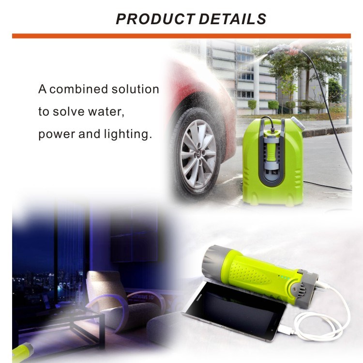 Spray Pressure Washer Outdoor Portable Handheld - Plug into 12v Car Cigarette Adapter - with 20L Water Tank, Water Pump