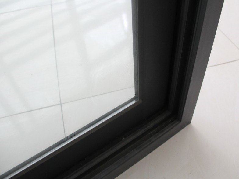 Thermal Break Aluminum Profile Three Track Sliding Window With Inside Grill