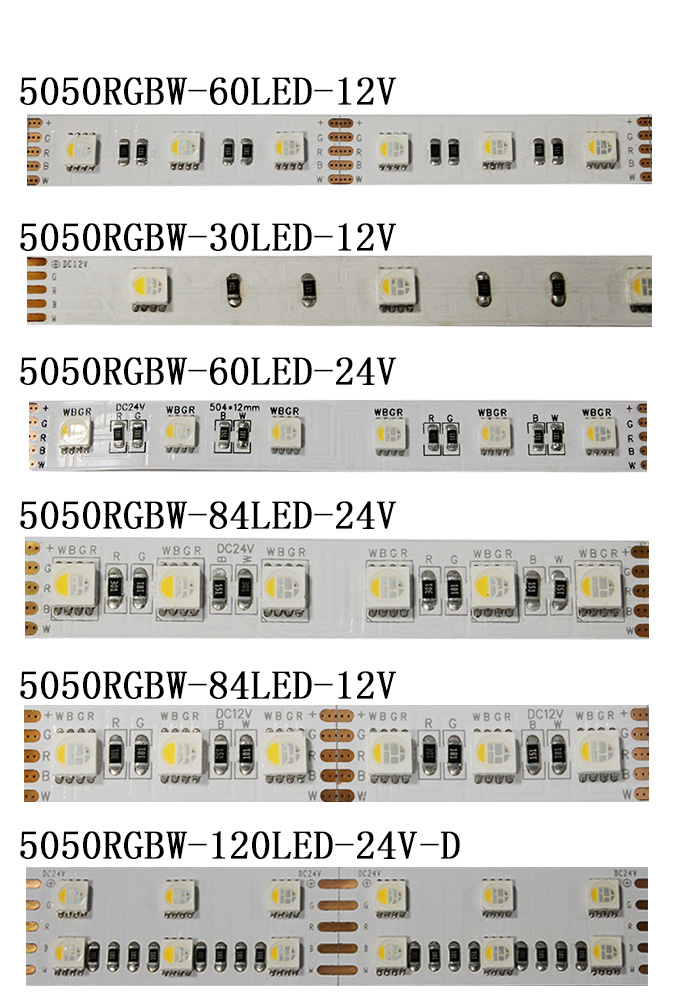 Hot selling Christmas indoor 5050 RGB led RGB+Warm white color in 1 5050RGBWW led strip 60leds/m 3OZ PCB