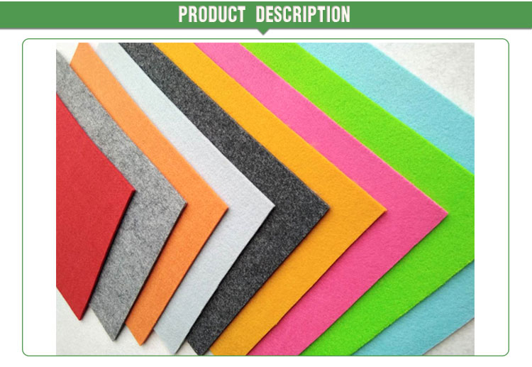 Soft needle punched polyester felt fabric manufacturer