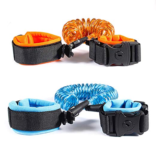 2m Child Safety Harness Leash Anti Lost Adjustable Wrist Link Traction Rope Wristband Belt Reflective Walk Assistant Belt
