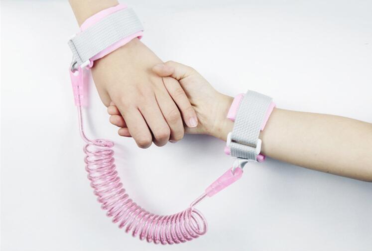 2019 1.5m 2m 2.5m Reflective Child Anti-lost Wrist Link Kid Rope Safety Leash / Induction Lock 360 Degree