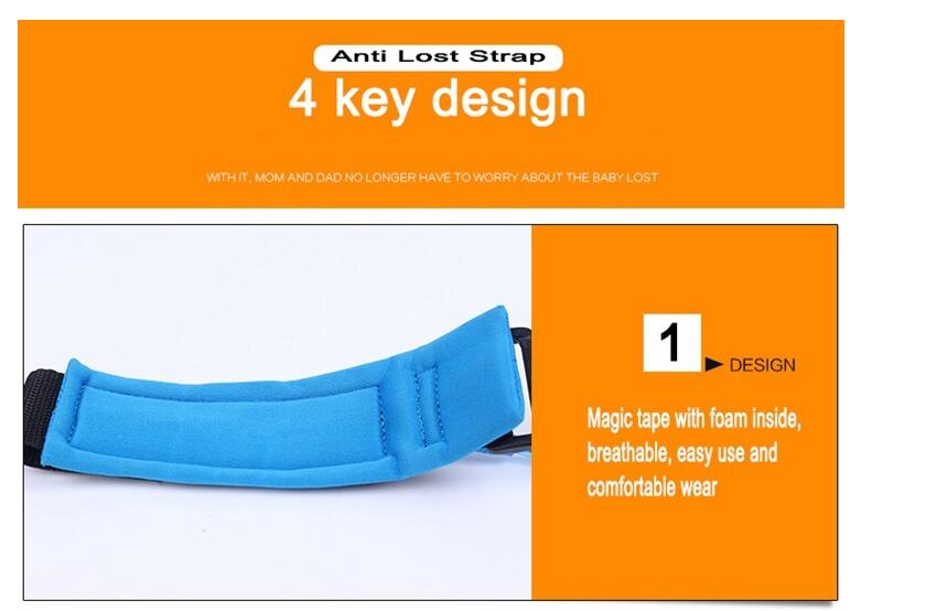 Anti Lost Wrist Link Toddler Leash Safety Harness Baby Strap Rope Children Walking Hand Belt Band