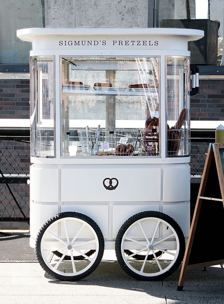 customized waffle trolley pancake cart for sale