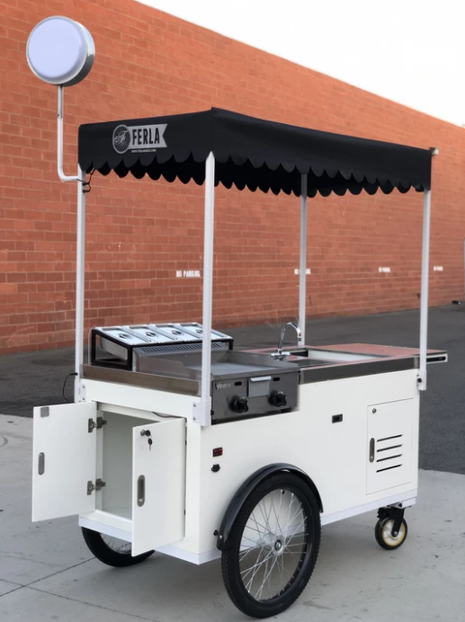 customized waffle trolley pancake cart for sale