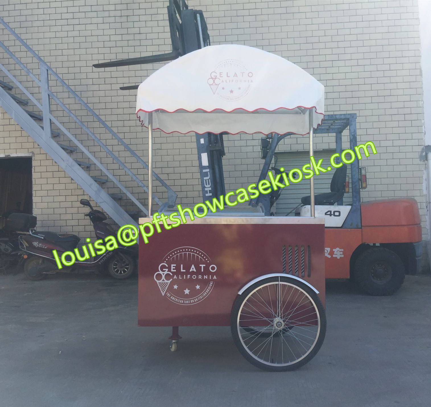 Street food kiosk cart / Food van / Hot dog cart for sale