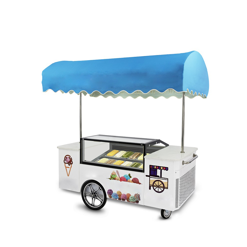small food gelato cart mini ice cream stand for sale