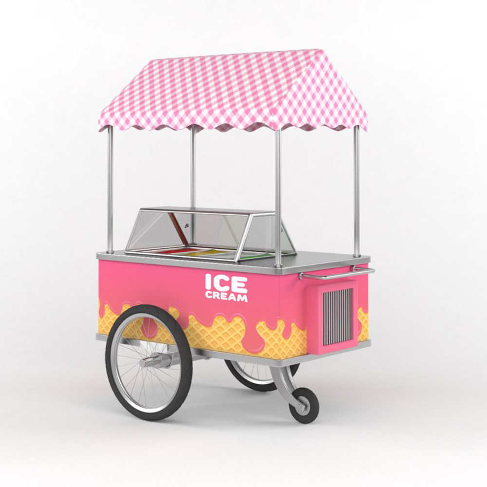 small food gelato cart mini ice cream stand for sale
