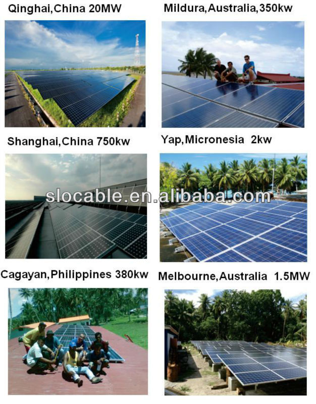 TUV approved UV resistance 1000V 25years working life Solarcable