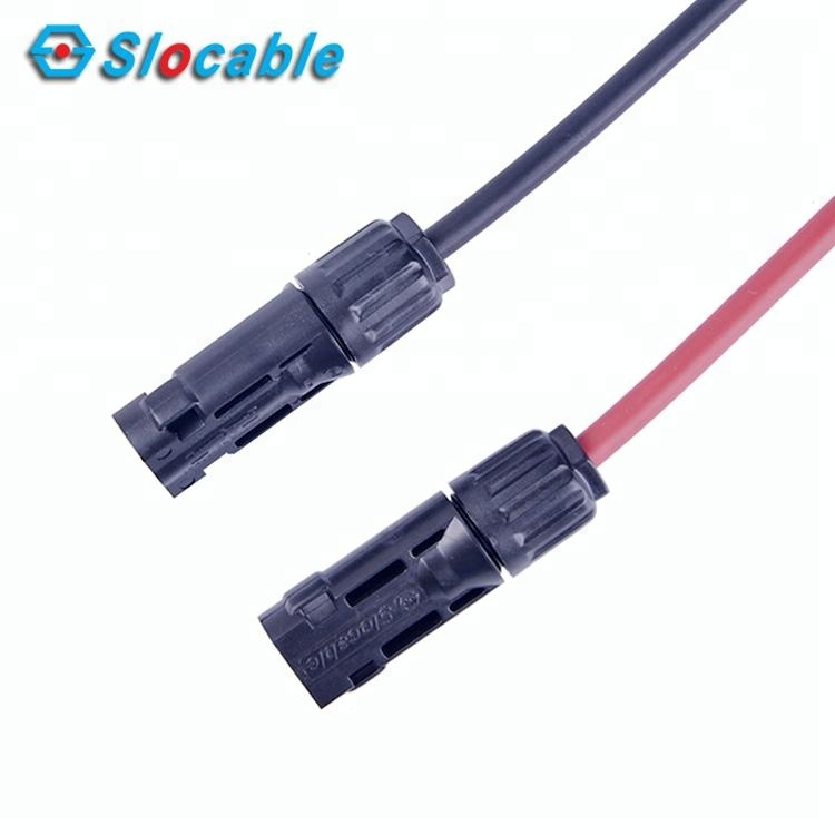 Slocable Branch Cable 6mm2 Solar Cable Main Line 10cm and 4mm2 Branch Line 10cm Solar Wire with Solid Copper MC4 Connector