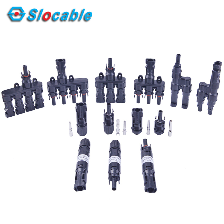 IP67 1000V 4 to 1 MC4  Branch Connector for Cables Wires
