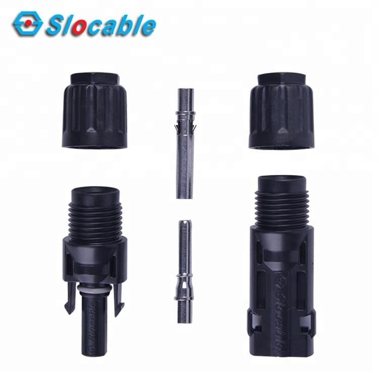 Slocable 10mm2 8AWG MC4 PV Connector 50A Compatible Tyco Solar Connectors