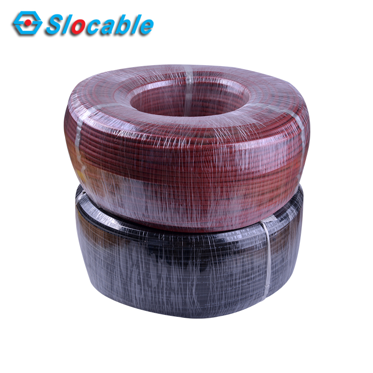 Hight Quality 2.5mm2 4mm2 6mm2 10mm2 PV Black DC Solar Panel Cable