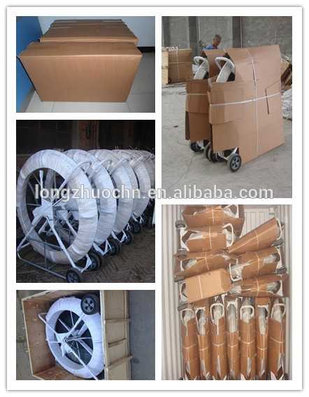 13mm fiberglass duct roder supplier/pipe reel /fish tape /cable handing equipment