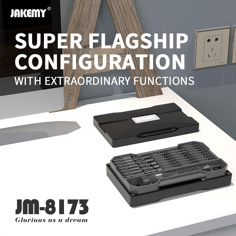 New Product JM-8173 Professional Screwdriver Repair Tool box Set with Multi-layer Design for Home Improvement DIY Repair