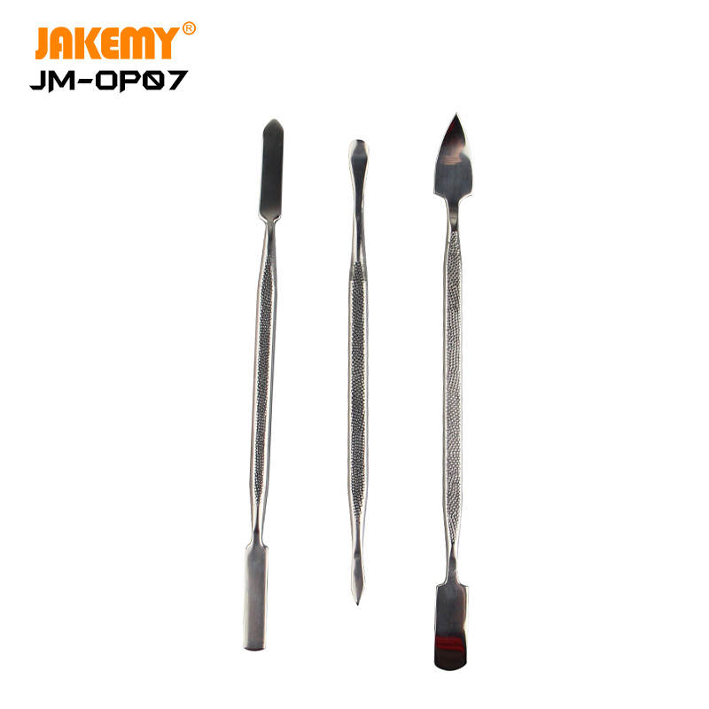 JAKEMY 3 IN 1 High Quality Double-end Stainless Pry Tool Metal Spudger Set DIY Repair Tool for Phone Tablet Repair