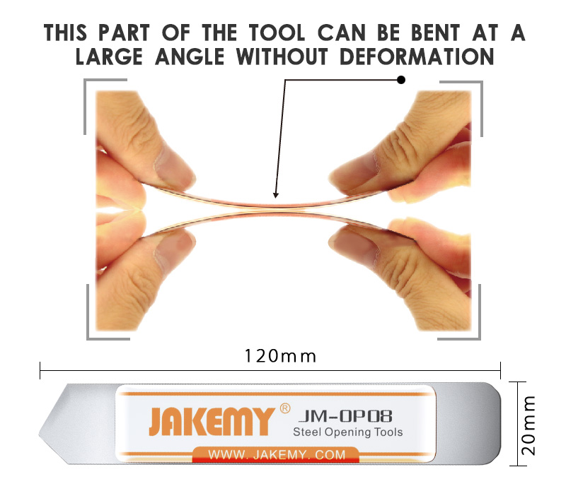 JAKEMY Portable Stainless Mini Thin Pry Tool Safe Opening Tool for Cellphone Tablet Repair Disassemble
