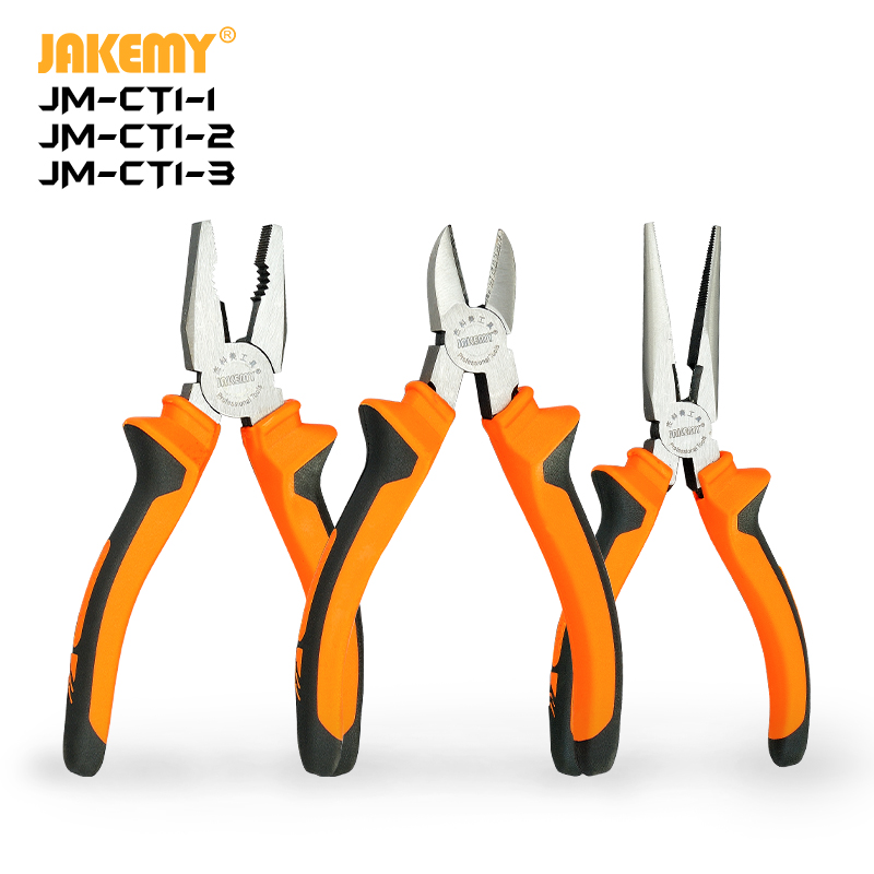 JAKEMY High Quality Diagonal Plier DIY Hand Tool for Electrical Wire Cutting